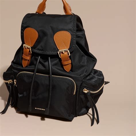 burberry medium rucksack runway nylon backpack|BURBERRY Nylon Medium Rucksack Runway Backpack Black .